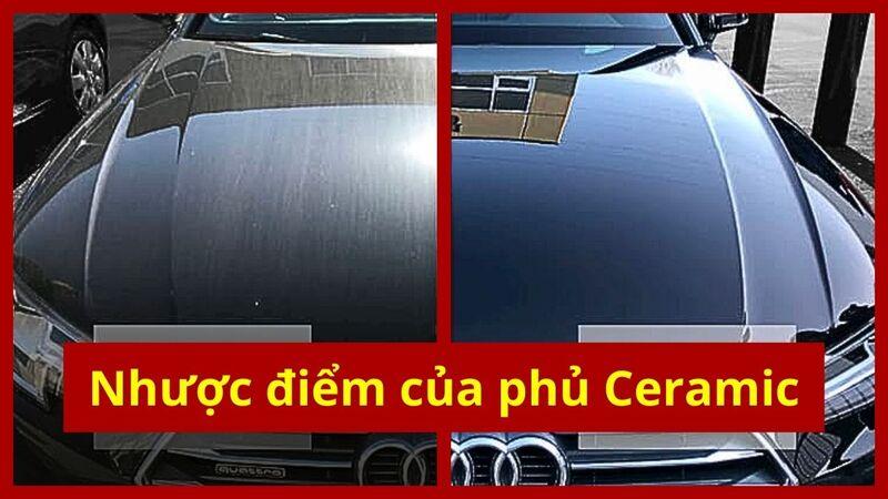 Nhược điểm của phủ Ceramic xe hơi