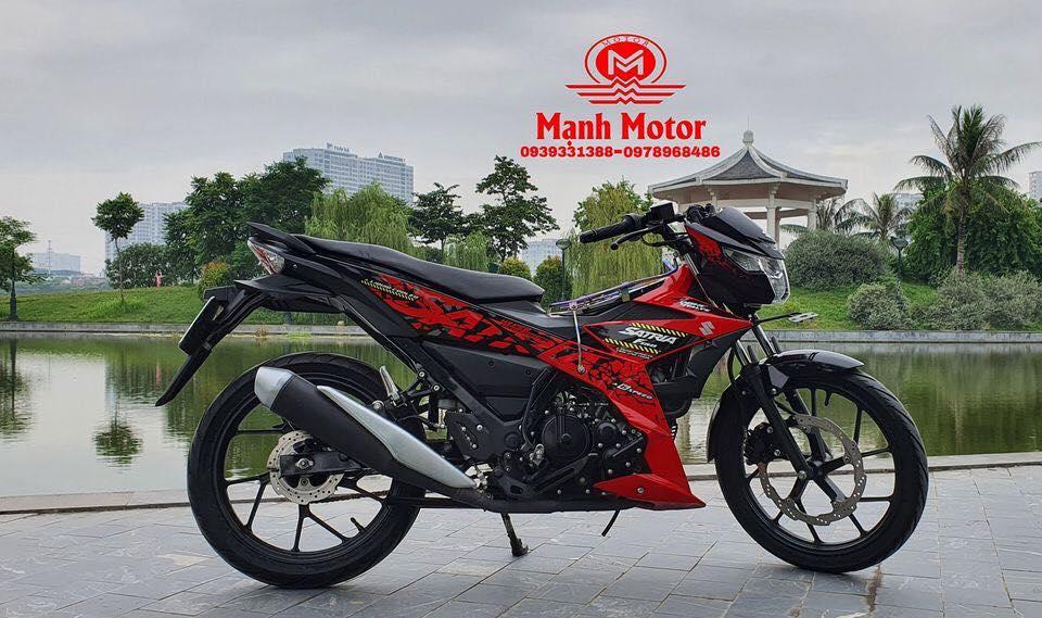 Bán xe Suzuki Satria 150 FI 2019 màu đỏ đen giá 4x triệu