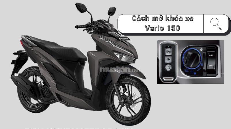 Cách mở khóa xe Vario 150 bằng smartkey