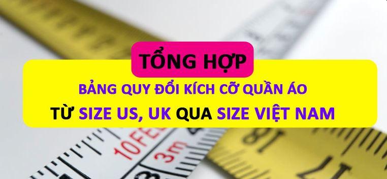 Bảng size quần áo