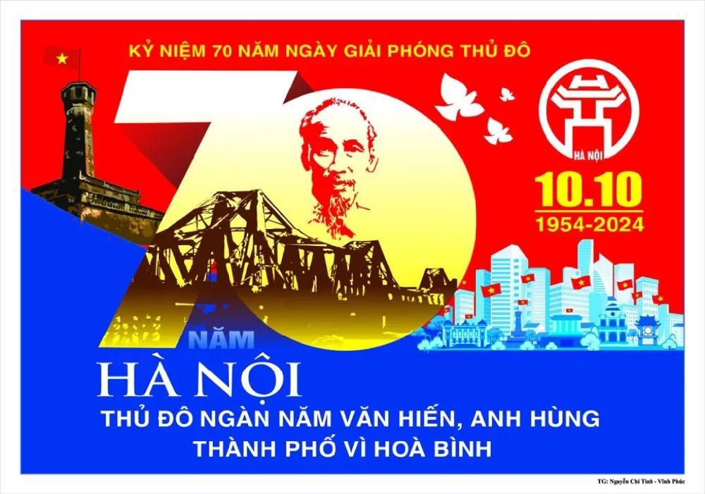 Kỷ niệm 70 năm Ngày giải phóng Thủ đô (10/10/1954 - 10/10/2024) Hà Nội - Thủ đô ngàn năm văn hiến, anh hùng, vì hòa bình - ĐCS Bình Định - binhdinh.dcs.vn - Trang TTĐT Đảng Bộ Bình Định