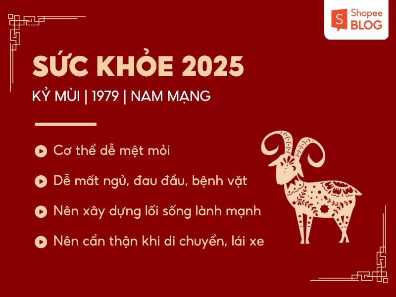 Sức khỏe của nam Kỷ Mùi 1979 trong năm 2025